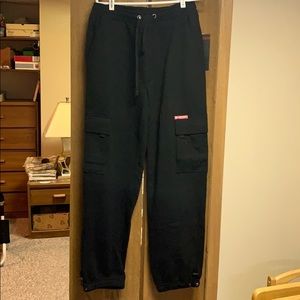 South Pole black cargo sweatpants